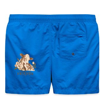 Animals Are Friends Cow & Calf - Badeshorts - Cobalt blue - Hinten