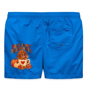 Fall Is My Personality Dachshund Puppy - Badeshorts - Cobalt blue - Hinten