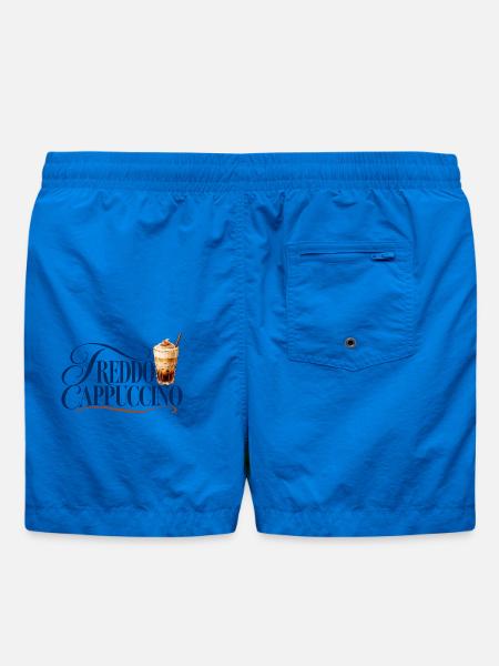 Freddo Cappuccino Schrift mit Eiskaffee - Badeshorts - Cobalt blue