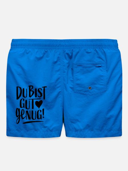 Du Bist Gut Genug Meme Zitat - Badeshorts - Cobalt blue