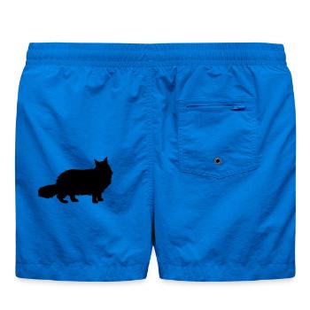 Maine Coon - Badeshorts - Cobalt blue - Hinten