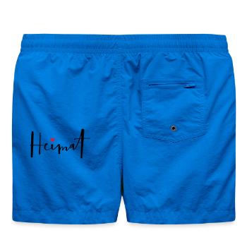 Heimat I Zuhause Daheim Herz Geschenk - Badeshorts - Cobalt blue - Hinten