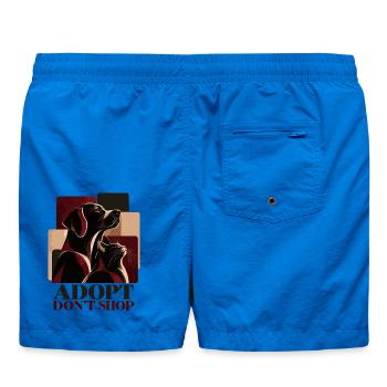 Adopt Don’t Shop Dog & Cat - Badeshorts - Cobalt blue - Hinten