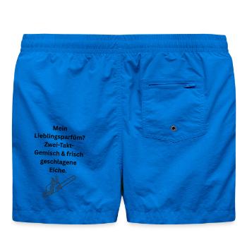 Mein Lieblingsparfüm? Zwei-Takt-Gemisch & frisch g - Badeshorts - Cobalt blue - Hinten
