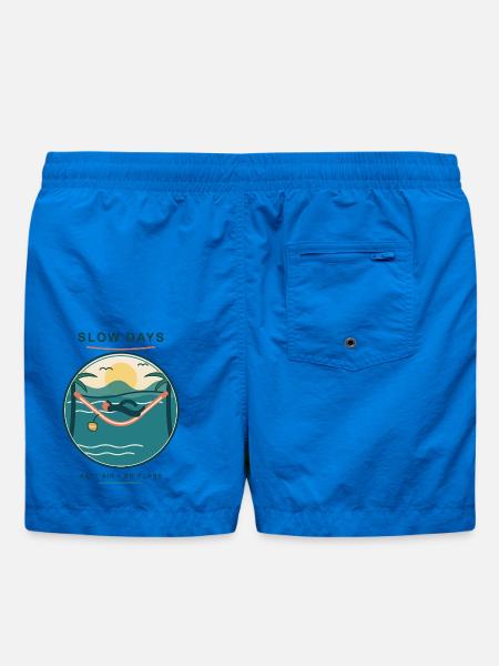 Slow Days Strandhammock Signet - Badeshorts - Cobalt blue