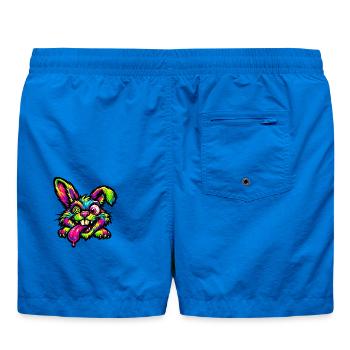 Couleurs néon de Psychedelic Bunny - Short de bain - cobalt blue - Dos