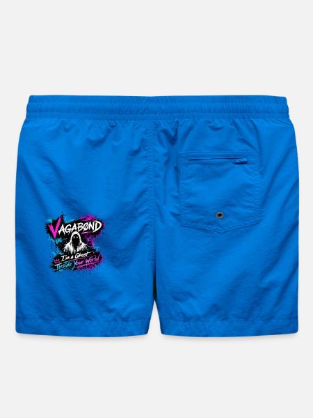 Vagabond Ghost Graffiti - Badeshorts - Cobalt blue