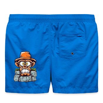 Abenteuerlicher Affen-Charme - Badeshorts - Cobalt blue - Hinten