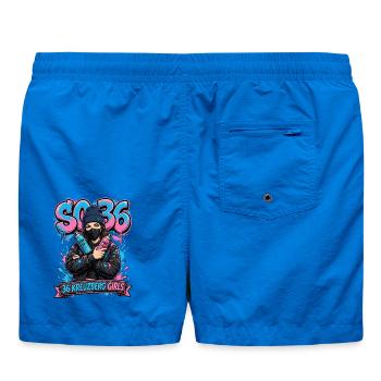 Kreuzberg Graffiti 36 Girls - Badeshorts - Cobalt blue - Hinten