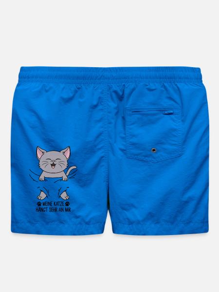 Meine Katze hängt sehr an mir - Badeshorts - Cobalt blue