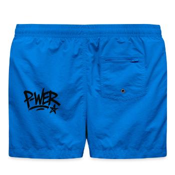 Graffiti Power Street Art Design - Short de bain - cobalt blue - Dos