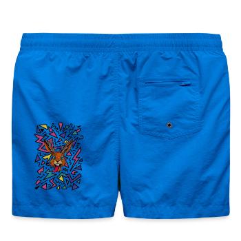 Raurackl 90s - Badeshorts - Cobalt blue - Hinten