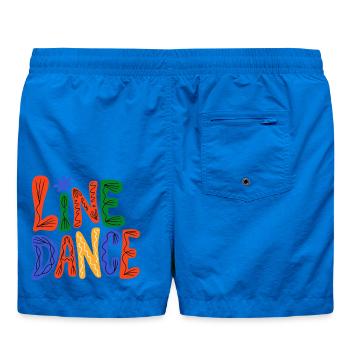 Line Dance Love - Badeshorts - Cobalt blue - Hinten