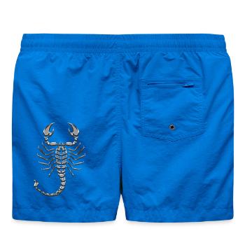 Skorpion-Metallchrom - Badeshorts - Cobalt blue - Hinten