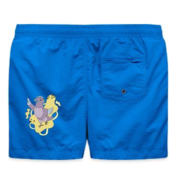 Taube Groove mit Kopfhörern - Badeshorts - Cobalt blue - Hinten