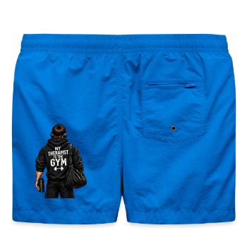 Mein Therapeut ist der Fitnessstudio – der Fitnessstudio-Typ - Badeshorts - Cobalt blue - Hinten