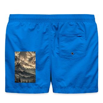 Dramatische Berglandschaft im Dämmerlicht - Badeshorts - Cobalt blue - Hinten