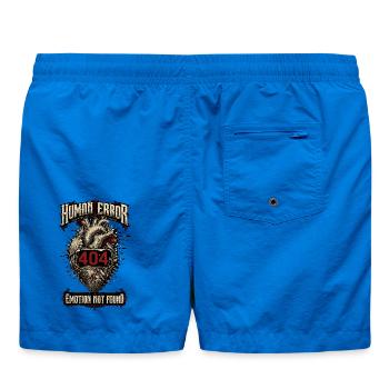 Human Error – Emotion Not Found - Swim Trunks - cobalt blue - Back