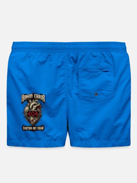Human Error – Emotion Not Found - Swim Trunks - cobalt blue