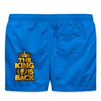König ist zurück: Goldene Krone - Badeshorts - Cobalt blue - Hinten