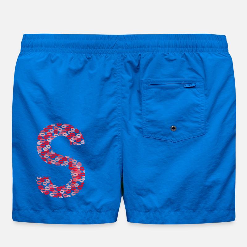 Letter S - First Name Initial Gift Swim Trunks