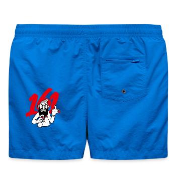 Graffiti-Bärtiger Rebell mit Spray - Badeshorts - Cobalt blue - Hinten