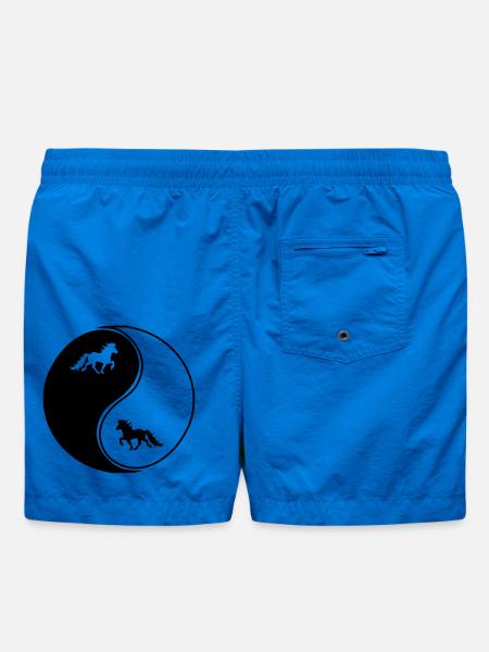 Islandpferde Yin Yang Freizeitreiten Pferd - Badeshorts - Cobalt blue