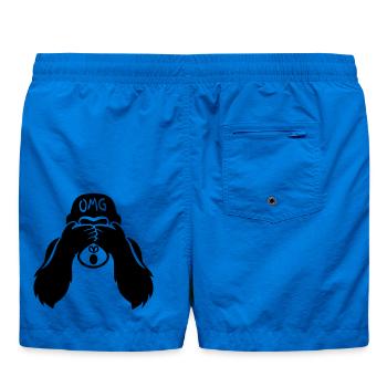 Drôle de singe - Gorille OMG Professeur - Short de bain - cobalt blue - Dos