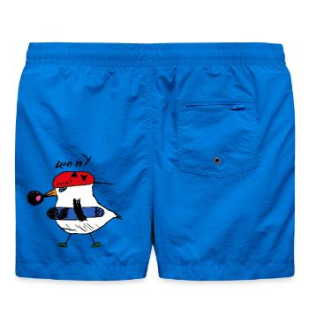 Lenny's Skater Chicken - Swim Trunks - cobalt blue - Back