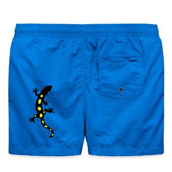 Eidechse Salamander Gecko Feuersalamander - Badeshorts - Cobalt blue - Hinten