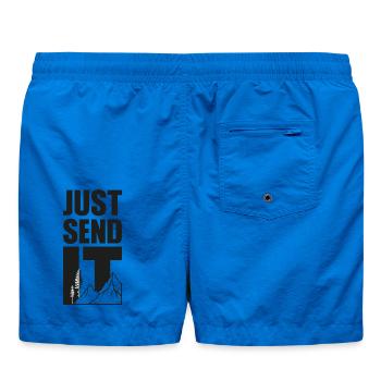 Just Send It - Black - Badeshorts - Cobalt blue - Hinten