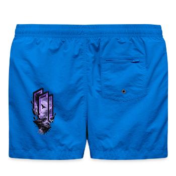 Lila Mondportale (Vollformat auf der Rückseite) - Badeshorts - Cobalt blue - Hinten