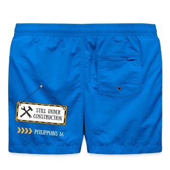 Toujours en construction – Philippiens 1:6 - Short de bain - cobalt blue - Dos