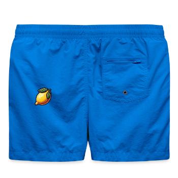 Lemon Illustration Artistique - Short de bain - cobalt blue - Dos - AI Model Male 185 light (185cm)