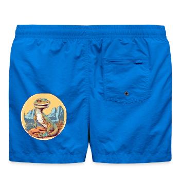 Dinosaures dans le panorama du désert - Short de bain - cobalt blue - Dos