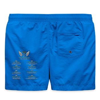 Angel Numbers Pattern of Manifestation - Swim Trunks - cobalt blue - Back