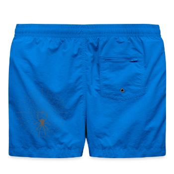 Silhouette de toile d’araignée - Short de bain - cobalt blue - Dos - AI Model Male 185 light (185cm)