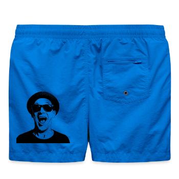 FlipOut – parce que le silence n’est pas une option - Short de bain - cobalt blue - Dos