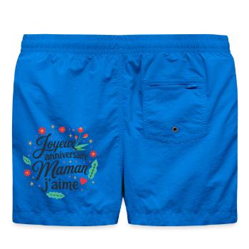 Joyeux anniversaire maman j'aime - Short de bain - cobalt blue - Dos