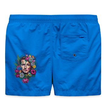 Gesicht der Vielfalt Blumen - Badeshorts - Cobalt blue - Hinten