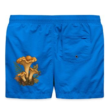 Pfifferlinge Pilzsammler Natur Wald Geschenk - Badeshorts - Cobalt blue - Hinten