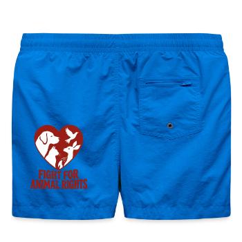 Fight For Animal Rights - Badeshorts - Cobalt blue - Hinten