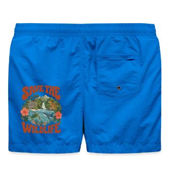 Save The Wildlife - Badeshorts - Cobalt blue - Hinten