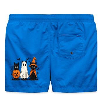 Drei Schrecklich Süße Katzen Halloween - Badeshorts - Cobalt blue - Hinten
