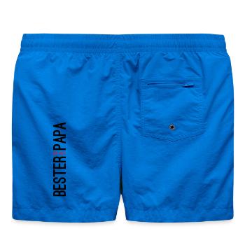 Bester Papa der Welt Geschenk - Badeshorts - Cobalt blue - Hinten