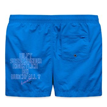 Durchfall Humor Neontext - Badeshorts - Cobalt blue - Hinten