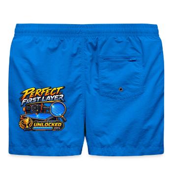 Perfect First Layer – 3D Druck Achievement - Badeshorts - Cobalt blue - Hinten