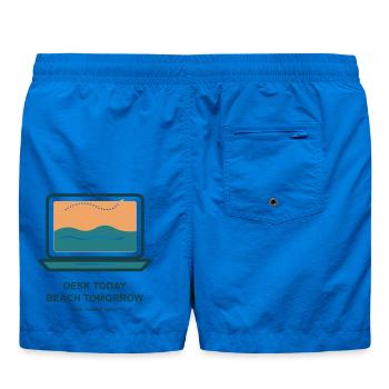 Schreibtisch Heute Strand Morgen - Badeshorts - Cobalt blue - Hinten