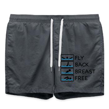 nager - Short de bain - charbon - Devant - AI Model Male 185 light (185cm)