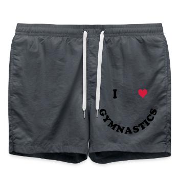 Gymnastique - Short de bain - charbon - Devant - AI Model Male 185 light (185cm)